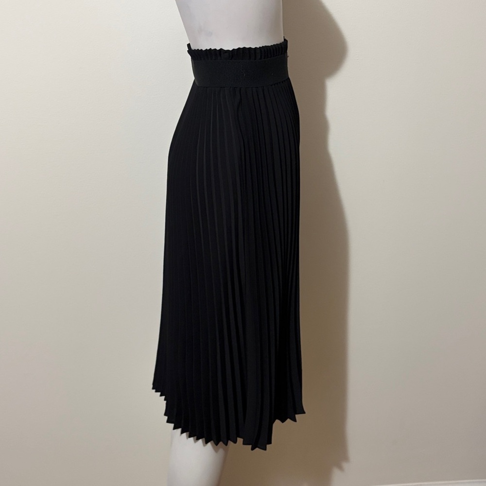 Babaton Black Midi Pleated Black Skirt Size XS - Picture 7 of 12
